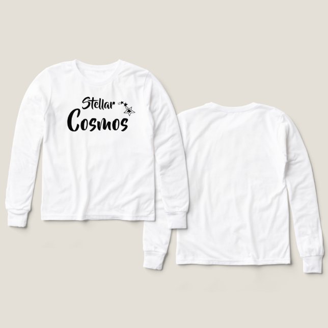 Stellar Cosmos Girls' T-Shirt (Design framsida och baksida)