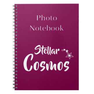 Stellar Cosmos Spiral Foto Anteckningsbok