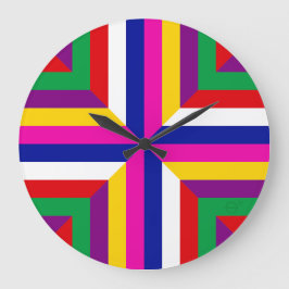 Stellar Cross-Section - Blue/Magenta - Balanced Stor Klocka