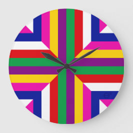 Stellar Cross-Section - Purple/Green - Balanced  Stor Klocka