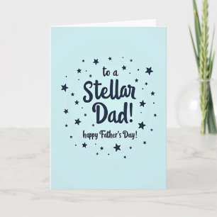 Stellar Dad Navy Skriptkort Kort