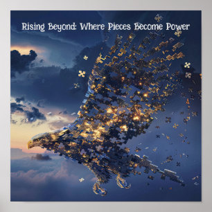 Stellar Eagle Puzzle Poster