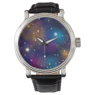 Stellar Galaxy Print Watch Armbandsur