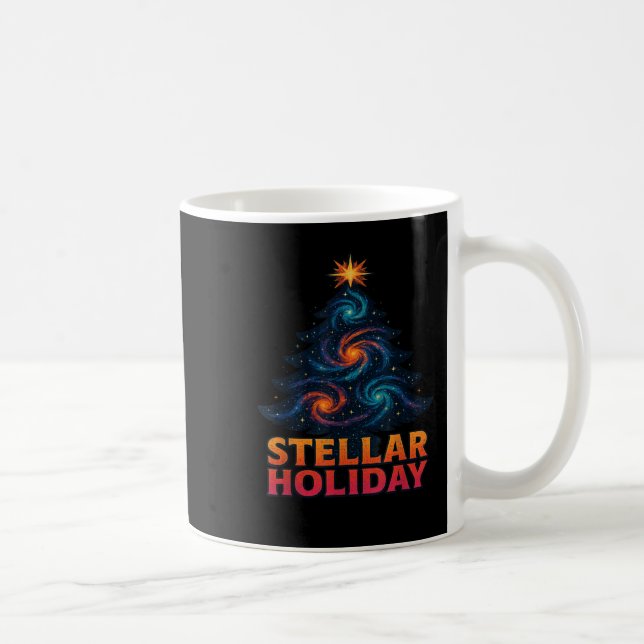 Stellar Holiday Christmas Tree Holiday Season  Kaffemugg (Höger)