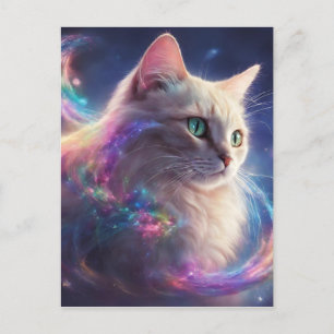 Stellar Kattunge - kosmisk kattkonst Vykort