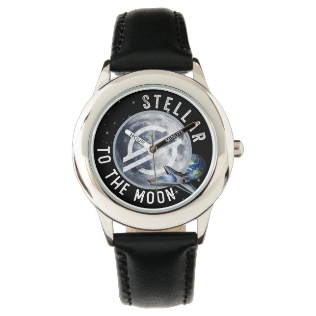 STELLAR LUMENS Crypto Blockchain BULLRUN, XLM Armbandsur (Framsida)