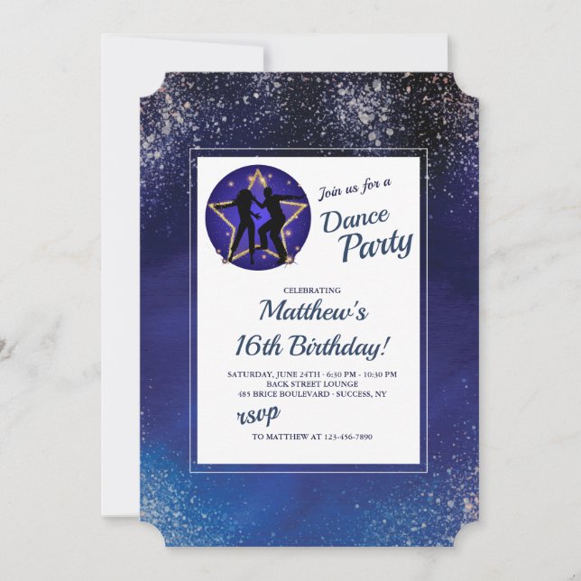 Stellar-nattinbjudan Inbjudningar (Framsida)