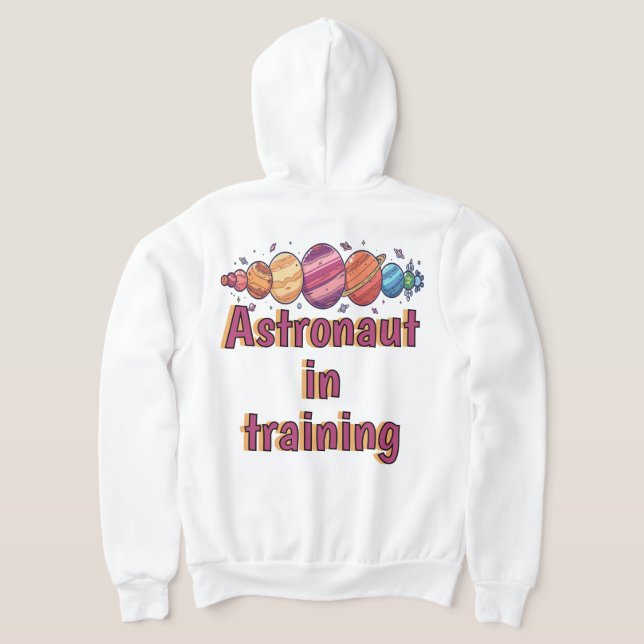 Stellar Nights Sweatshirt - Cosmic Galaxy, Rockets T Shirt (Laydown Baksida)