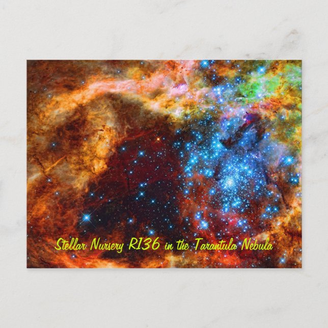 Stellar Nursery R136 i Tarantula Nebula Vykort (Framsida)
