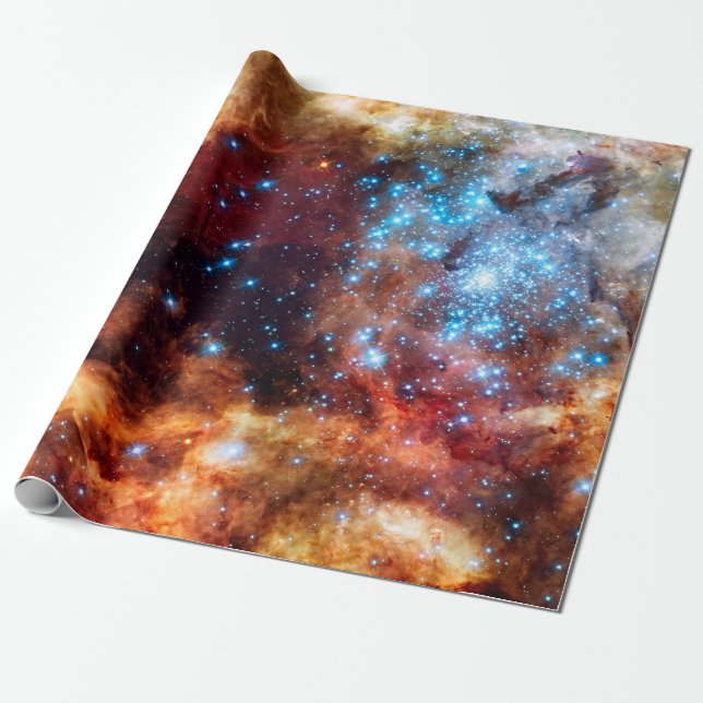 Stellar Nursery R136 Tarantula Nebula NASA Photo Presentpapper (Utrullad)