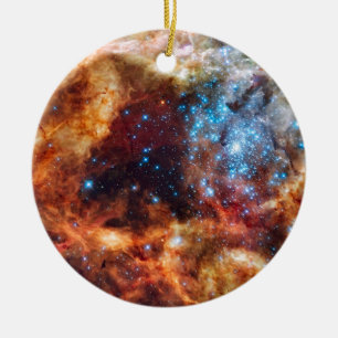 Stellar Nursery R136 Tarantula-nebulosan NASA-foto Julgransprydnad Keramik