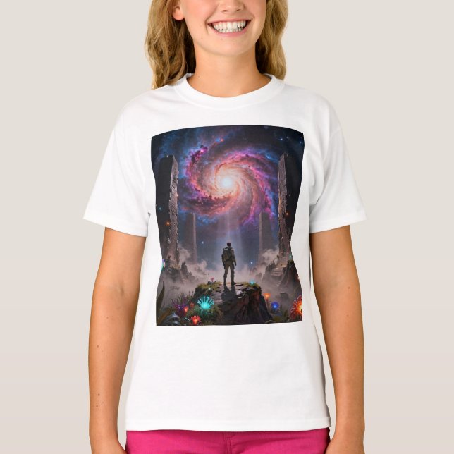 Stellar Path – Journey Through the Universe´3 T Shirt (Framsida)