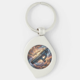 Stellar Path – Journey Through the Universe´5 Swirl Silverfärgad Nyckelring