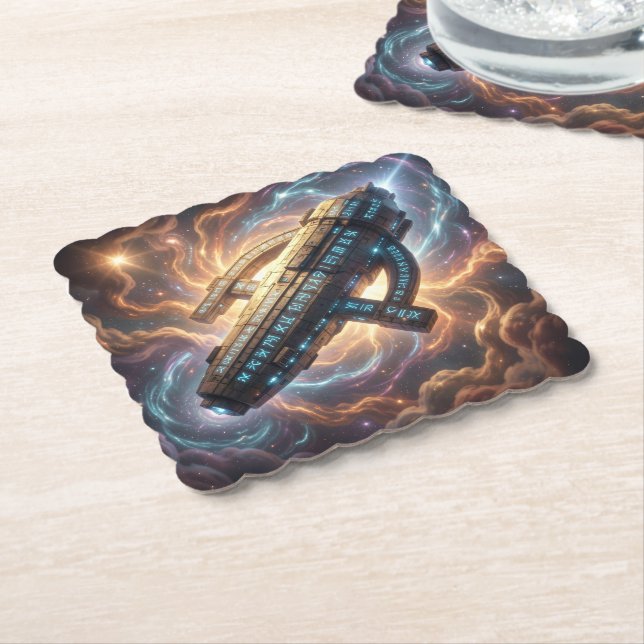 Stellar Path – Journey Through the Universe´5 Underlägg Papper (Vinklad)