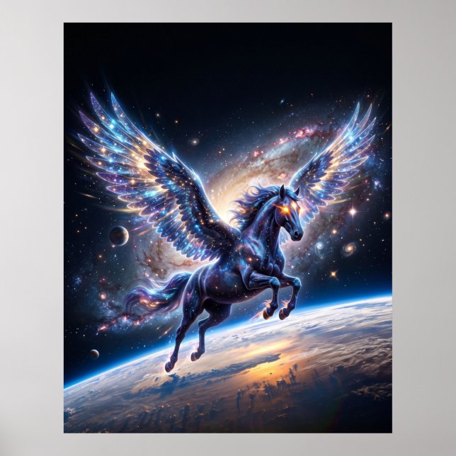 Stellar Pegasus Galaktiska Kantens Rymdkonst Poster (Framsidan)