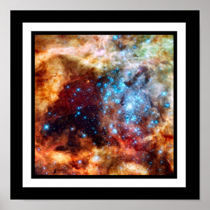 Stellar plantskola R136 Tarantelnebulosan NASA Fot Poster