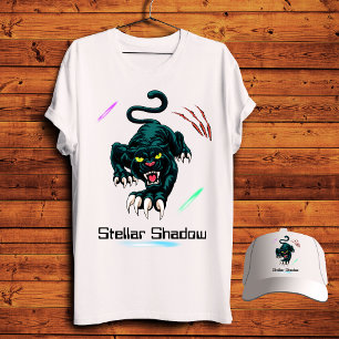 Stellar Shadow Galaxy Panther T Shirt