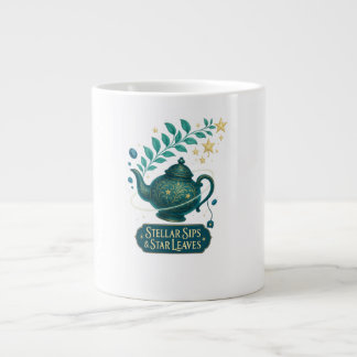 Stellar Sips & Star Lövs Mugg - Cosmic Tea Kopp Jumbo Mugg