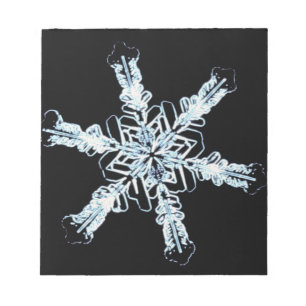 Stellar snö kristaller anteckningsblock