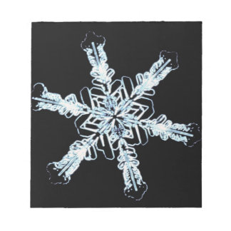 Stellar snö kristaller anteckningsblock