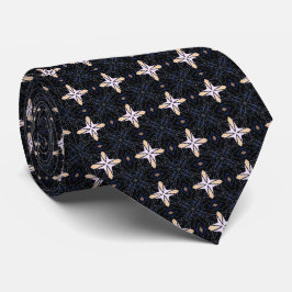 Stellar Stars Black Neck Tie Slips