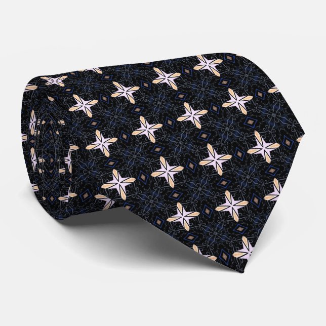 Stellar Stars Black Neck Tie Slips (Rullad)
