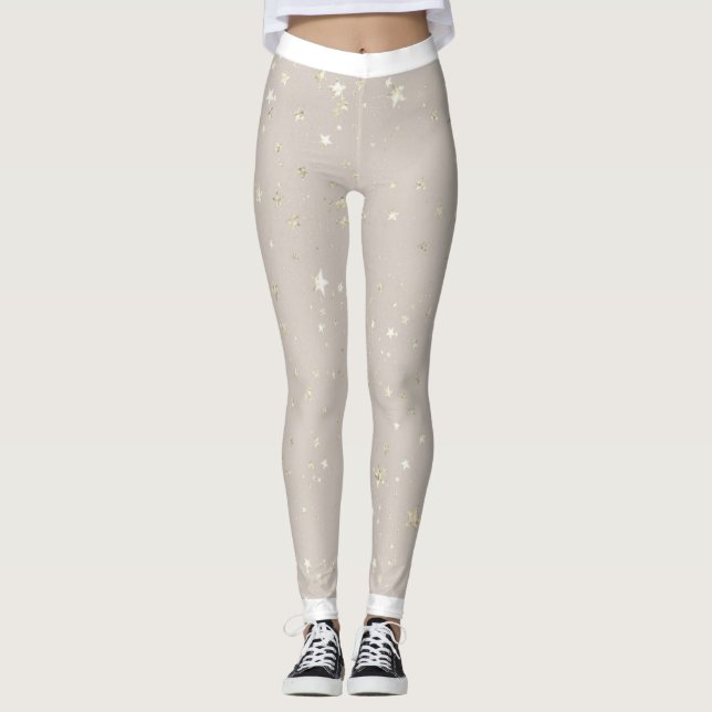 Stellar Stil: Glittery Star Leggings (Framsida)