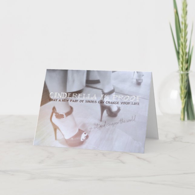 STELLAR STILETTOS-gratulationskort Tack Kort (Framsida)