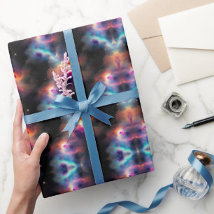 Stellar Symphony Galactic Nebulas Mönster Presentpapper