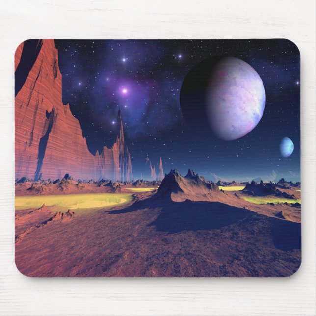 Stellar vista - Fantasy space art mousepad Musmatta (Framsidan)