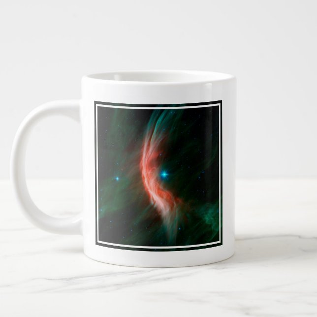 Stellära Vind flödar ut från Zeta Ophiuchi. Jumbo Mugg (Vänster)