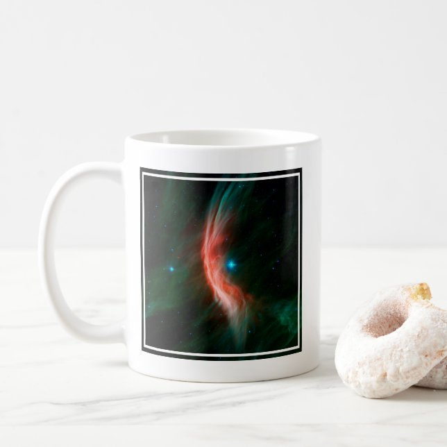Stellära Vind flödar ut från Zeta Ophiuchi. Kaffemugg (Med munk)