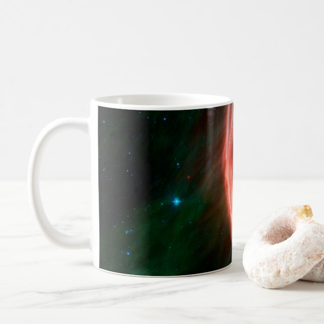 Stellära Vind flödar ut från Zeta Ophiuchi. Kaffemugg (Med munk)