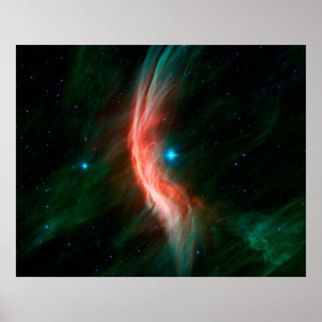 Stellära Vind flödar ut från Zeta Ophiuchi. Poster (Framsidan)