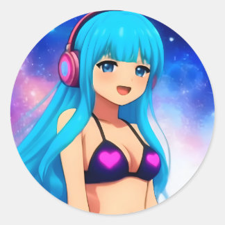 Stellargroove Mizaki Round Sticker #02 Runt Klistermärke