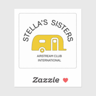 Stella's Sisters Extra Small Square Vinyl Sticker Klistermärken