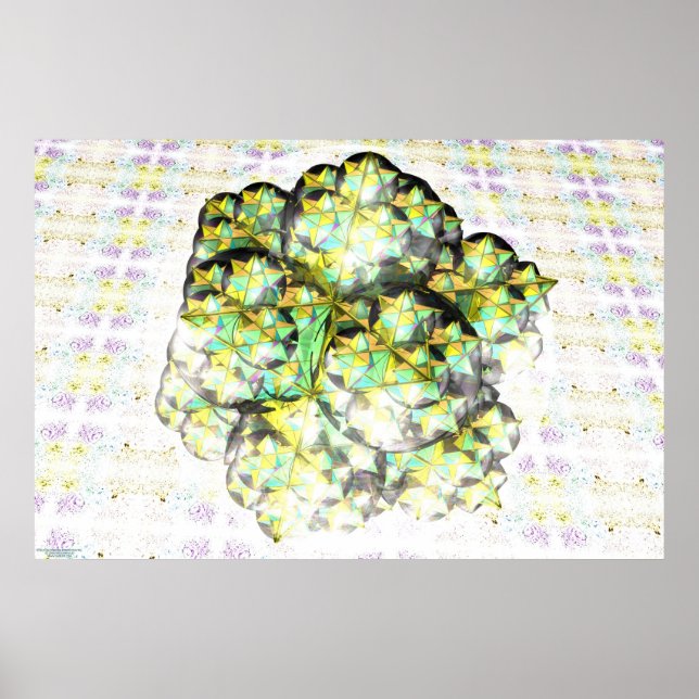 Stellated Dodecahedron Fractal Poster (Framsidan)
