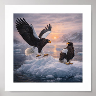 Stellers havsörn (Haliaeetus pelagicus) – Poster