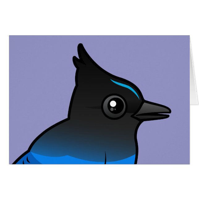 Stellers Jay Hälsningskort (Framsidan Horizontal)
