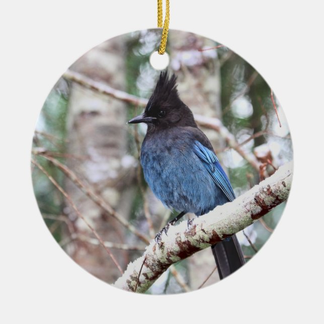 Stellers Jay Julgransprydnad Keramik (Framsidan)
