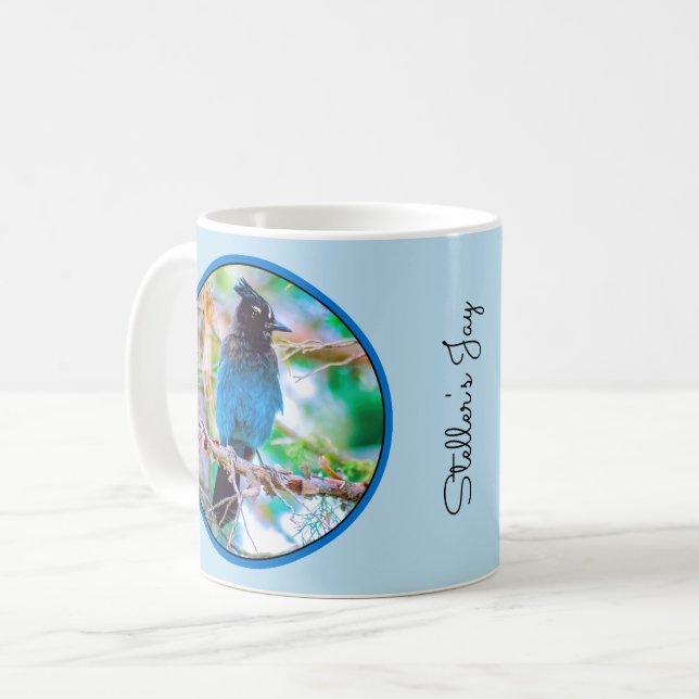 Steller's Jay - Originalfoto Kaffemugg (Framsida vänster)