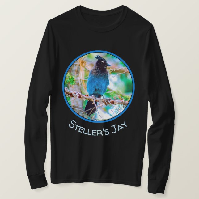 Steller's Jay - Originalfoto T Shirt (Design framsida)