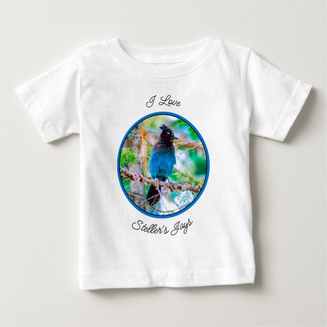 Steller's Jay - Originalfoto T Shirt (Framsida)