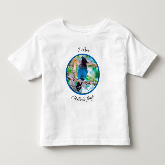 Steller's Jay - Originalfoto T Shirt (Framsida)