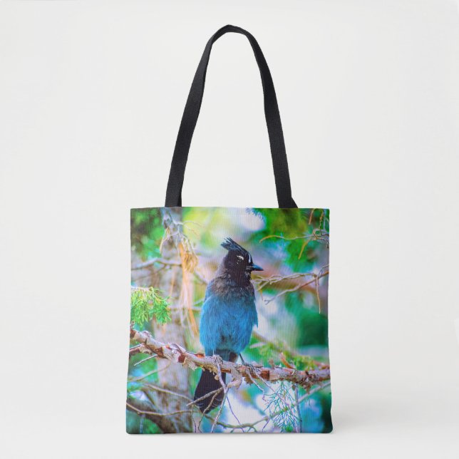 Steller's Jay - Originalfoto Tygkasse (Framsida)