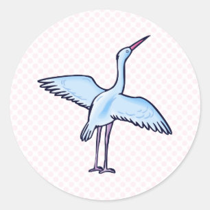 Stellie Stork Runt Klistermärke