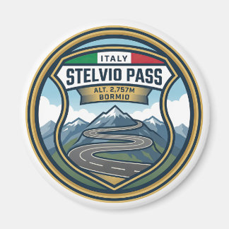 Stelvio - Bergspass Italien Magnet