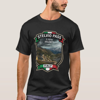 Stelvio Pass - Motorcykel Alpin Rutt T Shirt