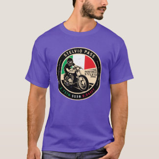 Stelvio Pass Passo Dello Stelvio Motorcykelfamilj T Shirt