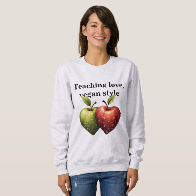 STEM Apple Art | Educational Math Science Teacher  T Shirt (Hel framsida)